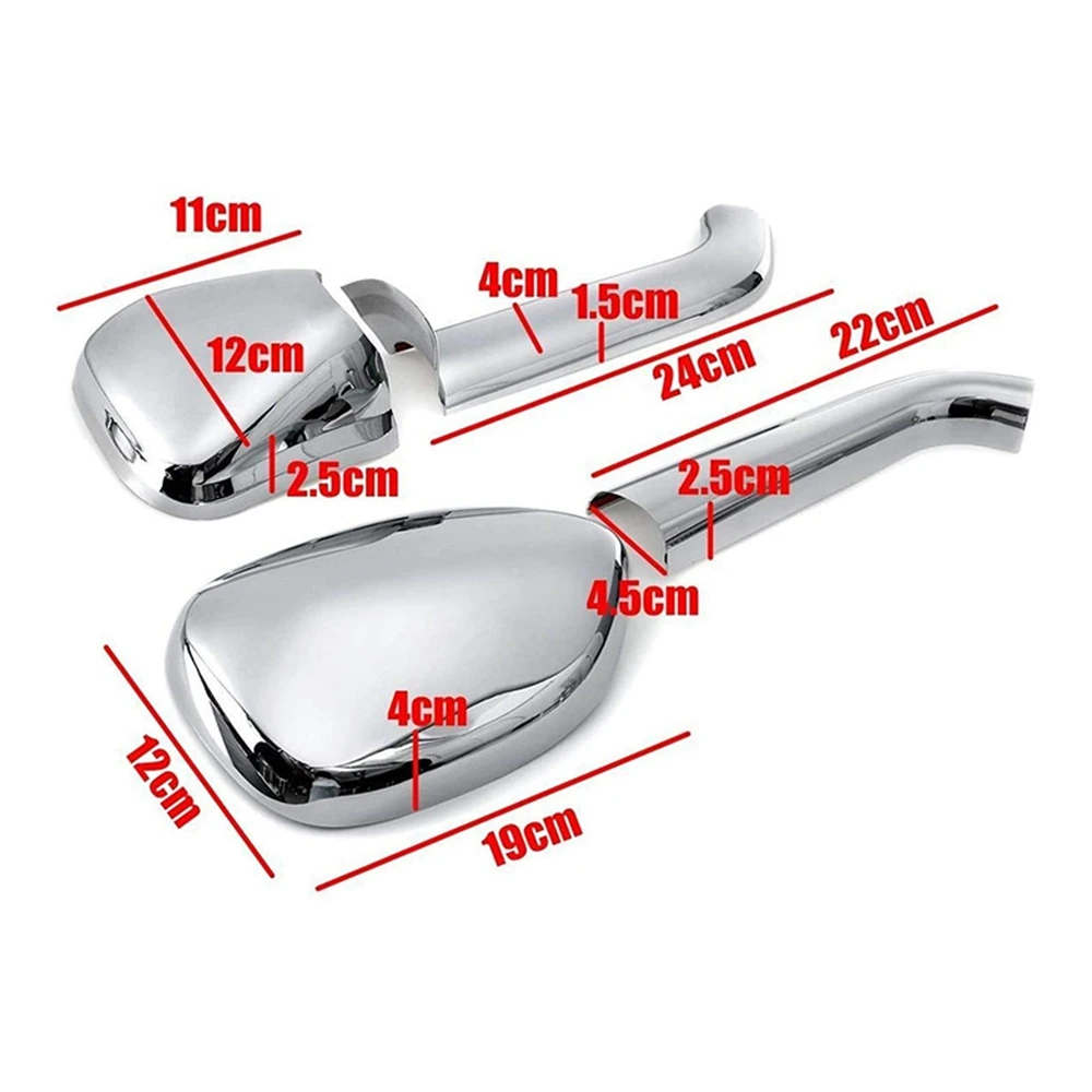 

Chrome Front Mirror Cover Trim RearView Mirror Trim for TOYOTA HIACE COMMUTER 2005 - 2018 T2P-1417-TOY308