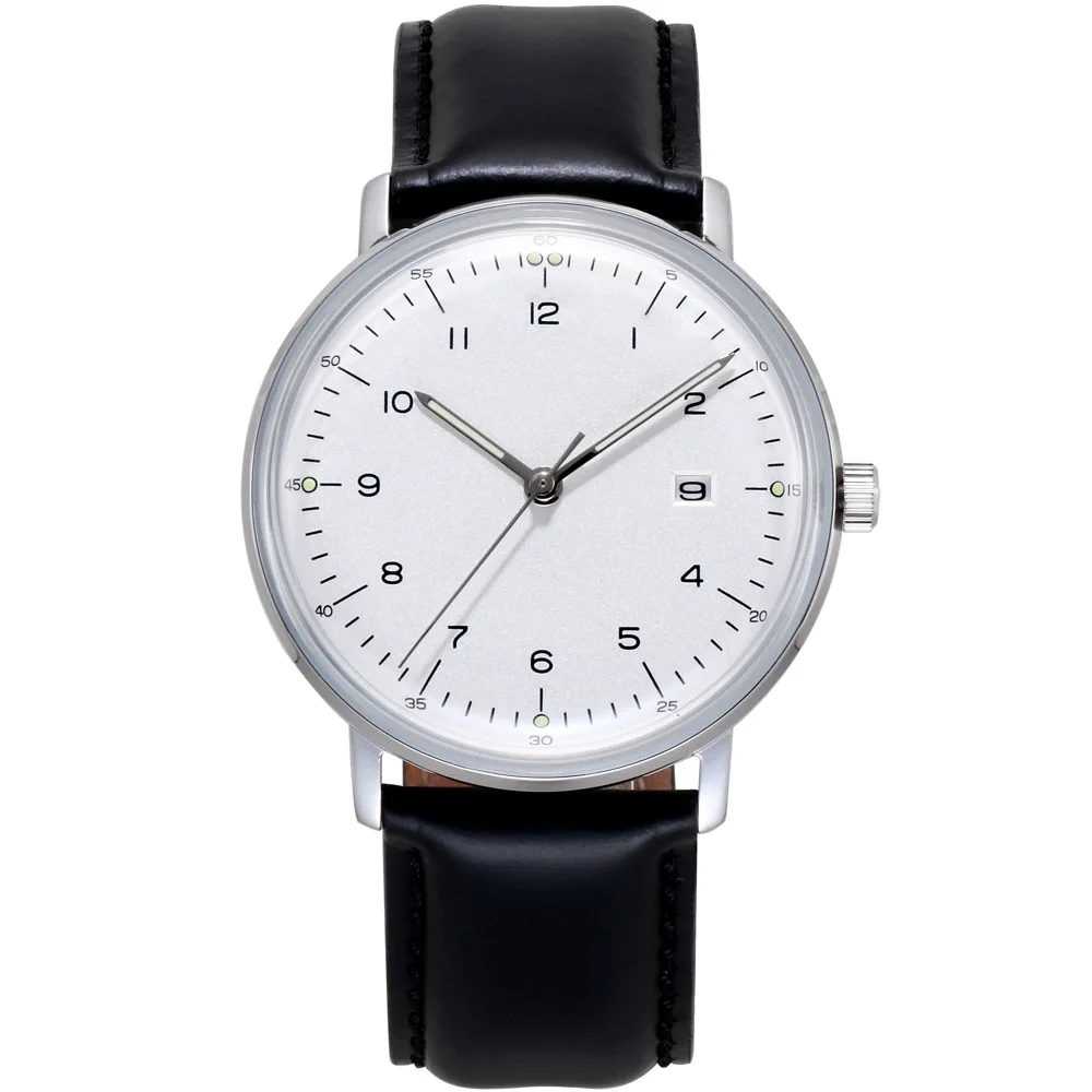 

Men's Watch Bauhaus Style Quartz Watch Minimalist Dial
