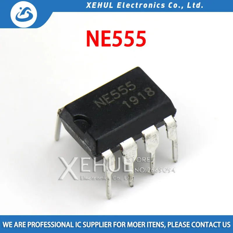 

200PCS/LOT New NE555 NE555P NE555N 555 Timers DIP-8 TEXAS