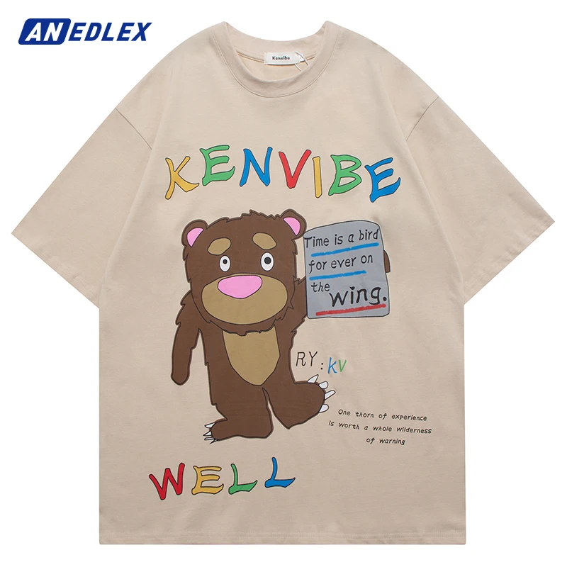 

Футболка мужская с графическим принтом, модная тенниска в стиле хип-хоп, Повседневный хлопковый топ с коротким рукавом в стиле Харадзюку, ле...