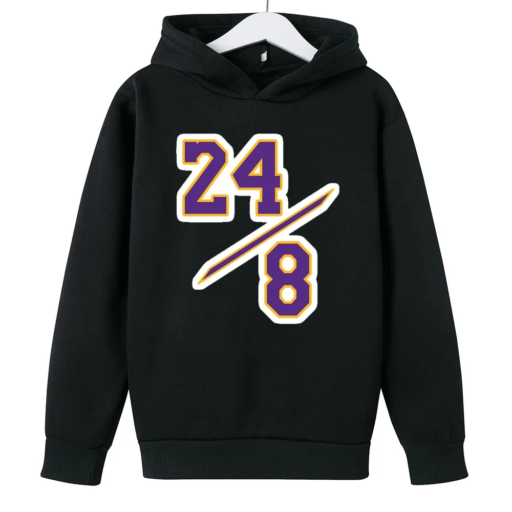 

NO:8/24 Basketball Children Clothing 4-14Y Kids Girls Boys Tops Child Hood Sweater Baby Print Spring Autumn Hoodie Sports Jacket