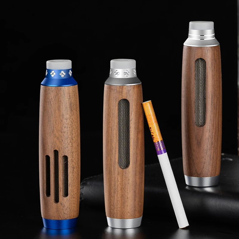 Мундштук из орехового дерева пепельница портативный держатель для сигарет