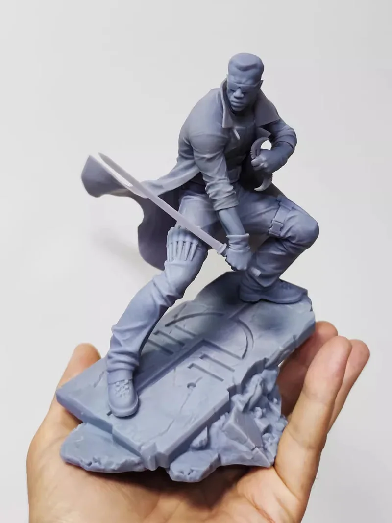 1/24 75 мм 1/18 100 набор моделей из смолы лезвие стиль Воин фотография Неокрашенная без