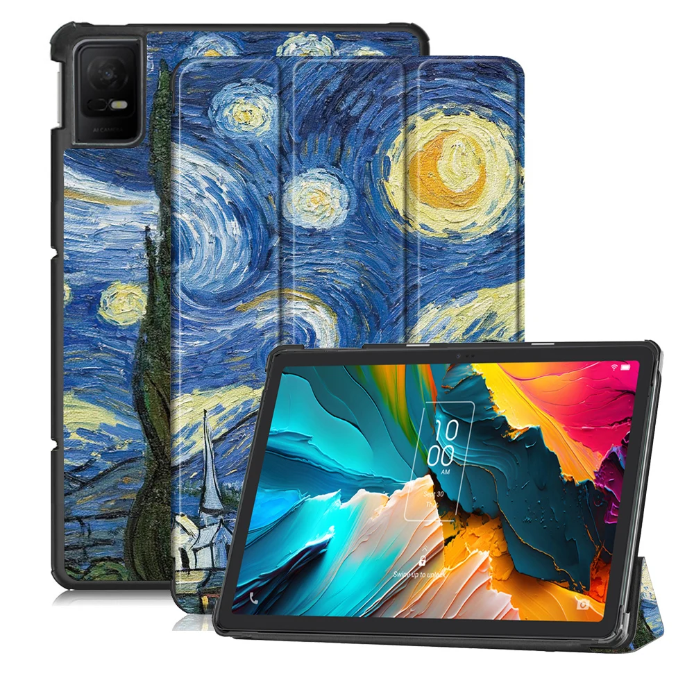 Фото Чехол Funda для TCL Nxtpaper Tab 11, 11-дюймовый смарт-чехол для планшета 9466X 9166G, тройная магнитная подставка с жесткой задней панелью №1