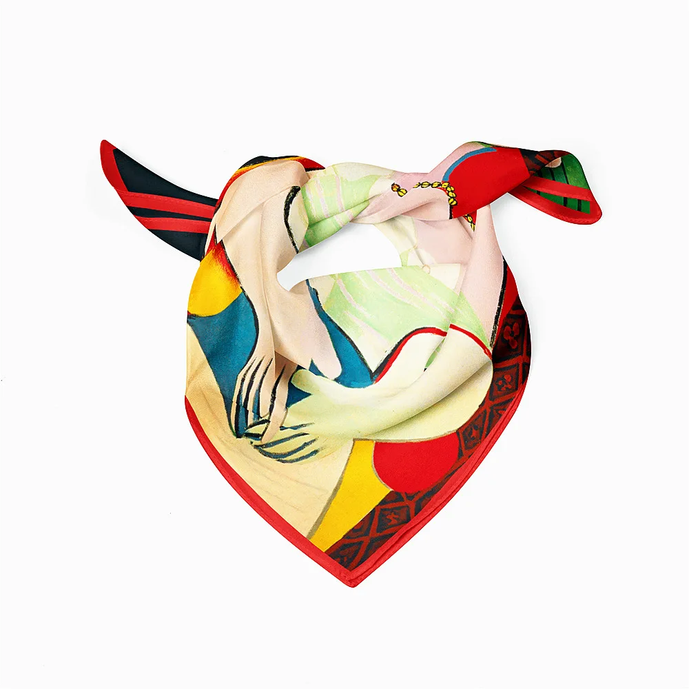 Новый дизайн 2022 шелковый шарф Picasso Dream Модный женский шейный платок