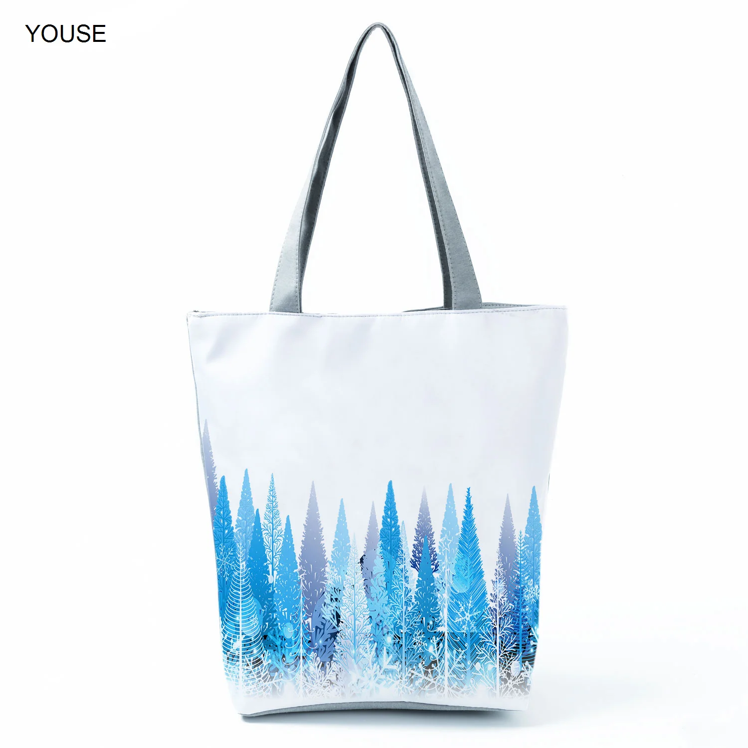 

Winter Forest Printed Shoulder Bag Ladies Pretty Fashion Handbag Eco Friendly Beach Bag High Capacity Shopping Bag Portable Tote