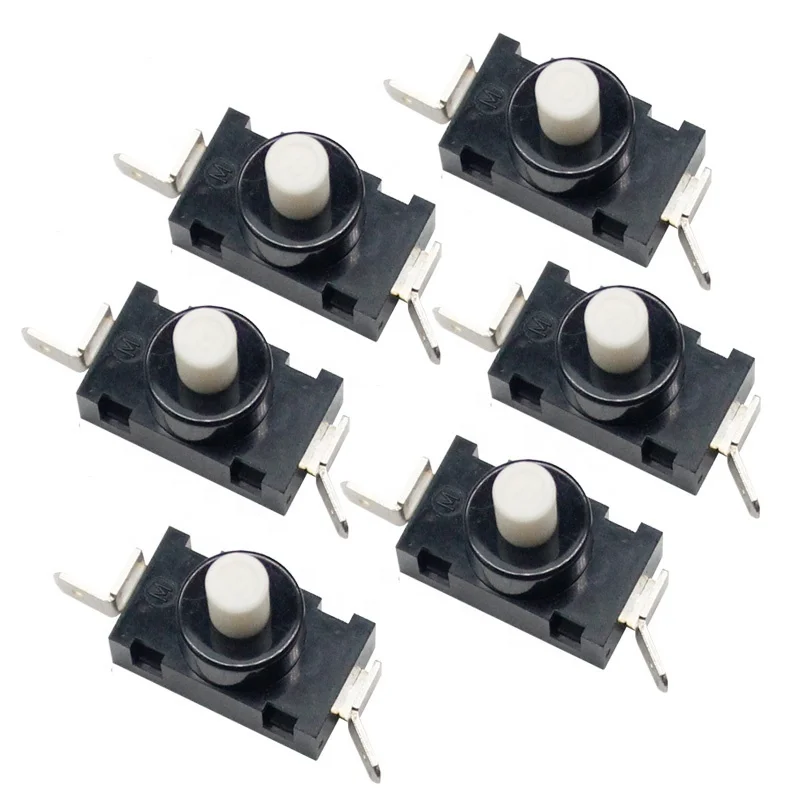 

6 pcs KAG 01C self locking micro flashlight push button switch with CQC VDE
