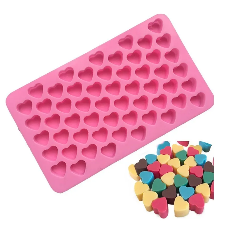 

Kitchen Party Mini Heart Mold Food Grade Silicone Silicone Ice Cube Tray 3DDIY Chocolate Fudge Pastry Mold 1PC