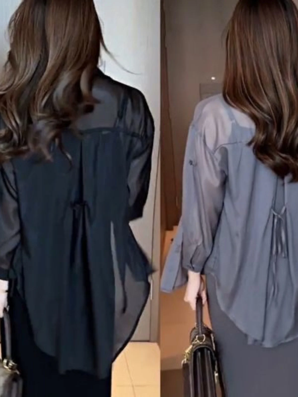 Классическая Серая одежда для защиты от солнца из ледяного шелка женская тонкая