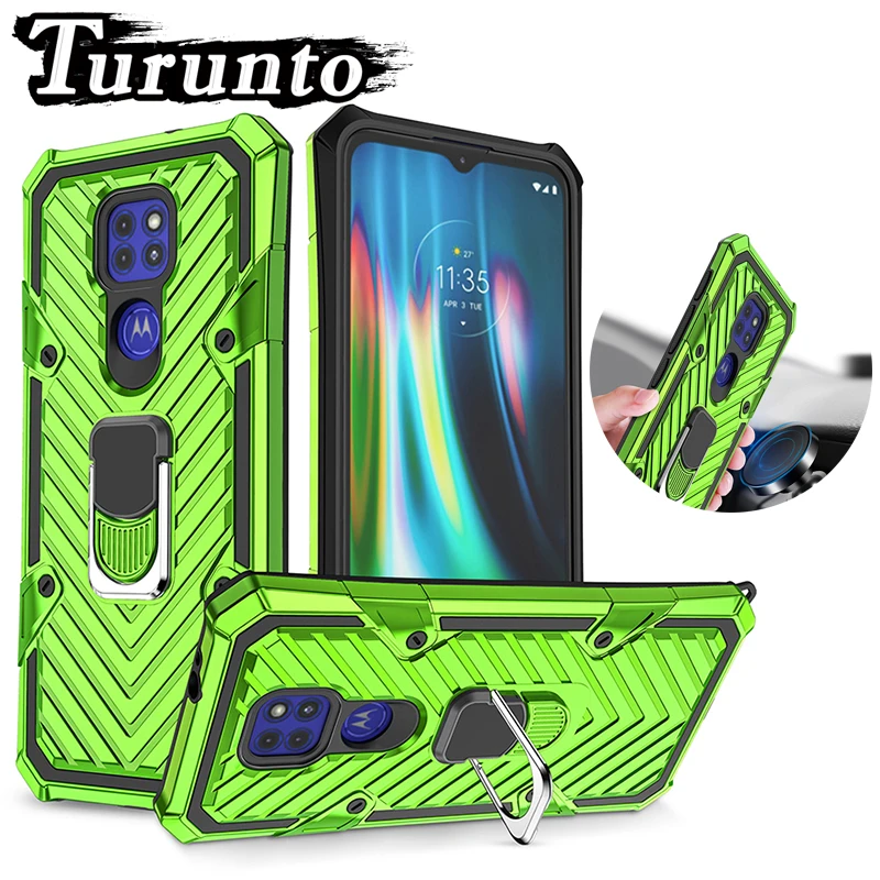 

Shockproof Armor Phone Case For MOTOROLA G8 G9 G Power G Play G Stylus Car Holder with Ring Protection Cover For MOTO E7 Plus E6