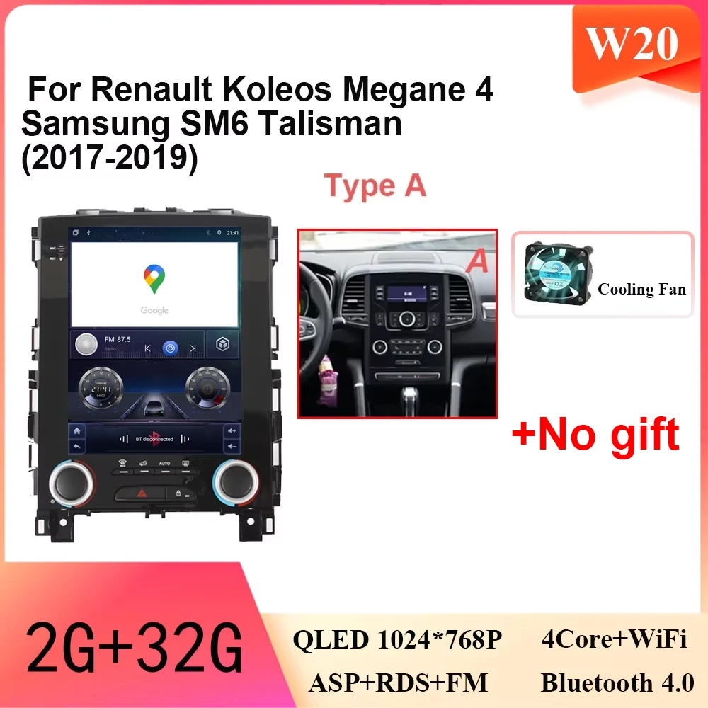 

10,1-дюймовый Android для Renault Koleos, Megane 4, Samsung SM6, Talisman 9,7-2017, мультимедийная магнитола, Wi-Fi, навигационный дисплей