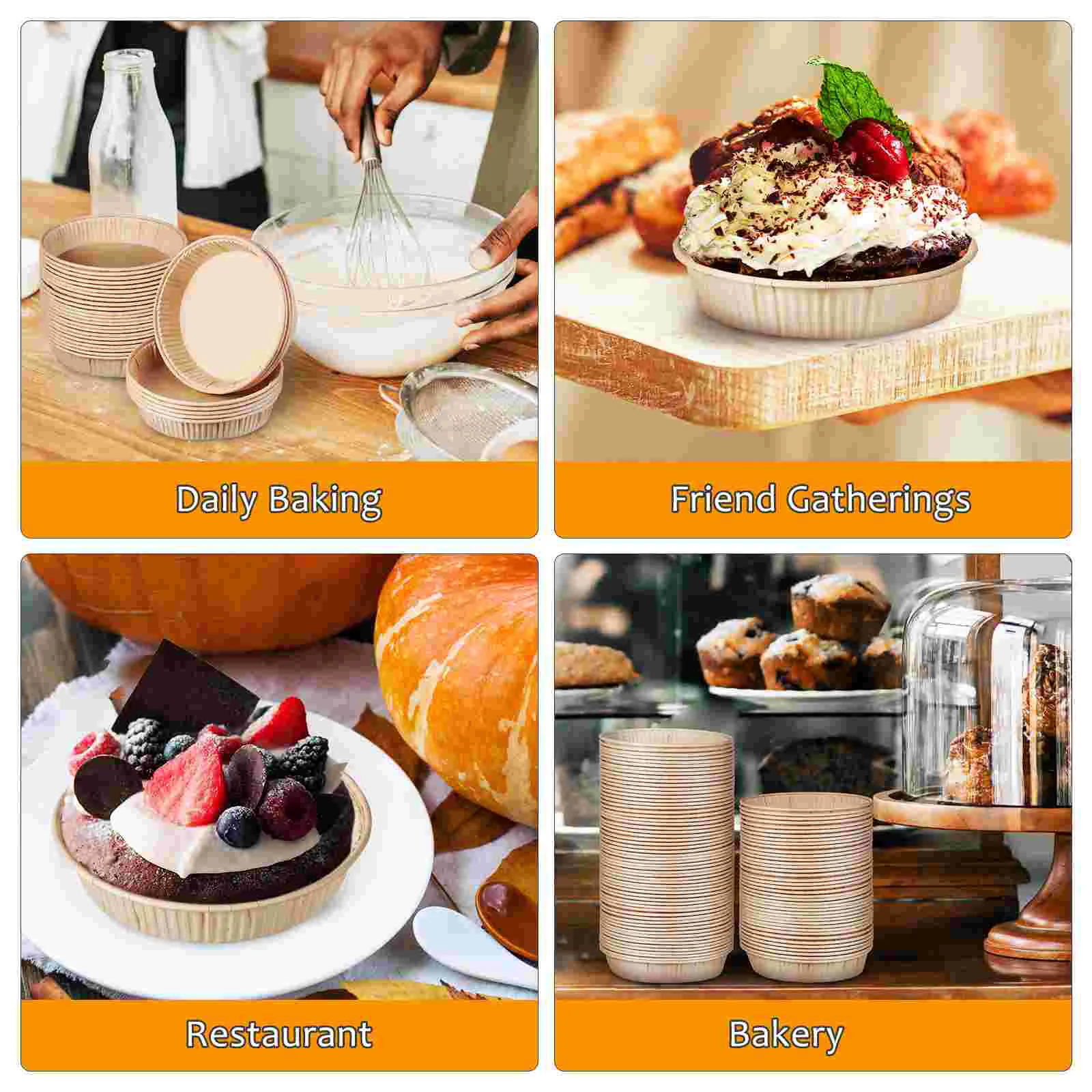 100 шт. бумажная форма для выпечки торта формы пирогов буханка с крышкой маленькие