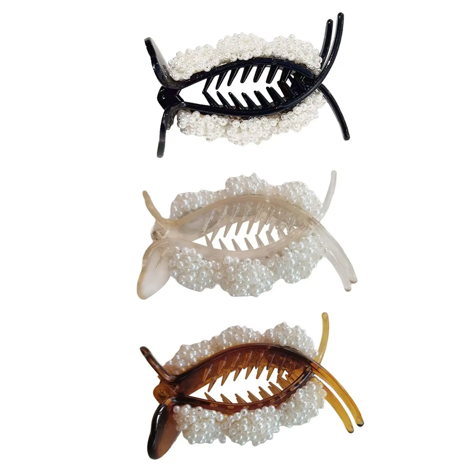 

Artificial Pearl Hair Claw Clips Elegant Comfortable wearing Experience