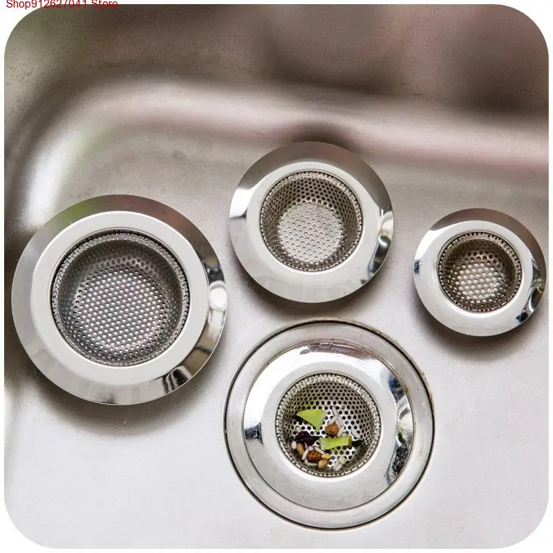 

5.5cm/7cm/9cm/11cm Kitchen Sink Strainer Drain Hole Filter Trap Metal Sink Strainer Stainless Steel Bath Sink Drain Waste Screen