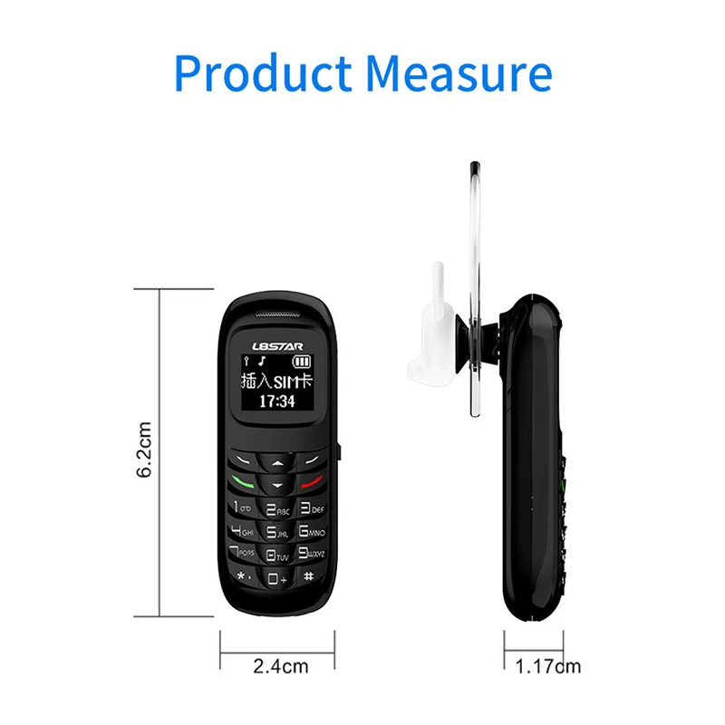 L8Star BM70 Mini Mobile Phone Bluetooth-compatible Earphone Cell Wireless Headset Cell Phone Dialer Gtstar BM70 GSM  Headphone images - 6