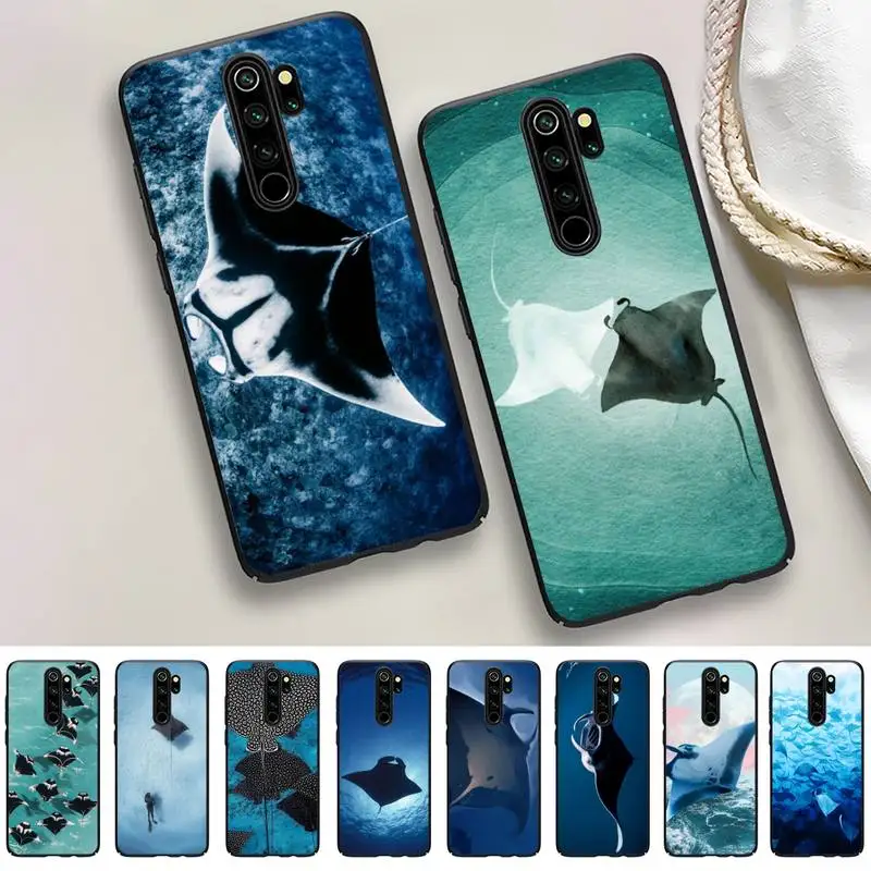 

Yinuoda Animal Manta Ray Phone Case for Redmi 5 6 7 8 9 A 5plus K20 4X S2 GO 6 K30 pro