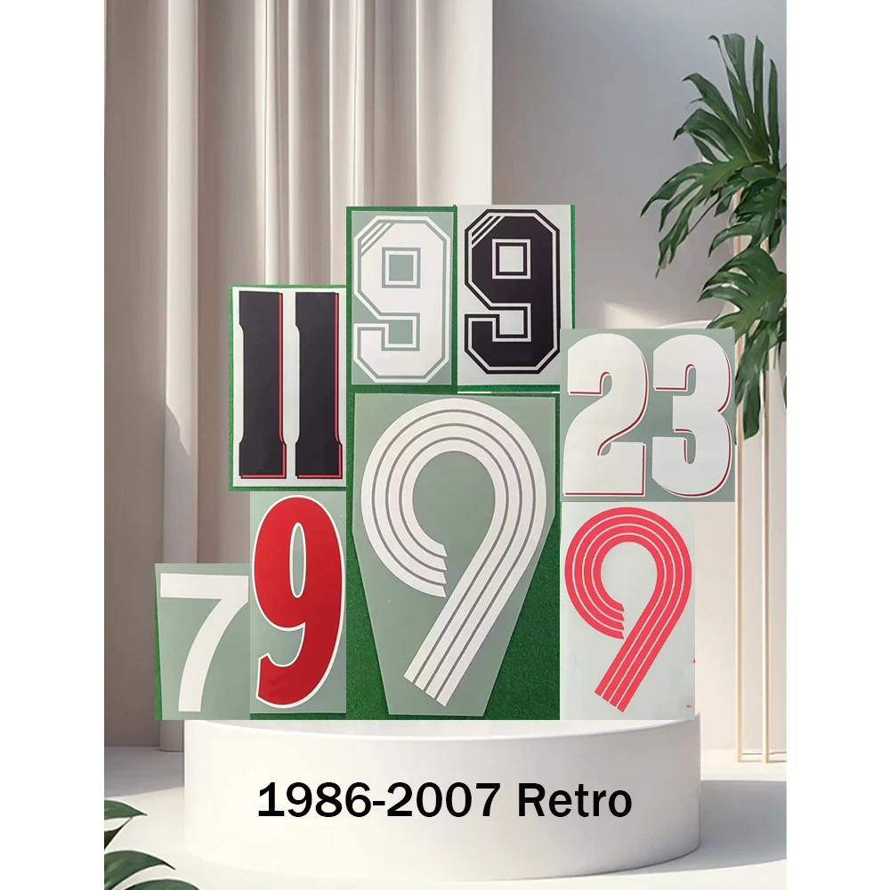 Фото Нашивка с именами и номерами для футбольной формы в стиле ретро Liverpool 1986-2007, термотрансферная печать, высочайшее качество AAA, ретро-значок спонсора. №1