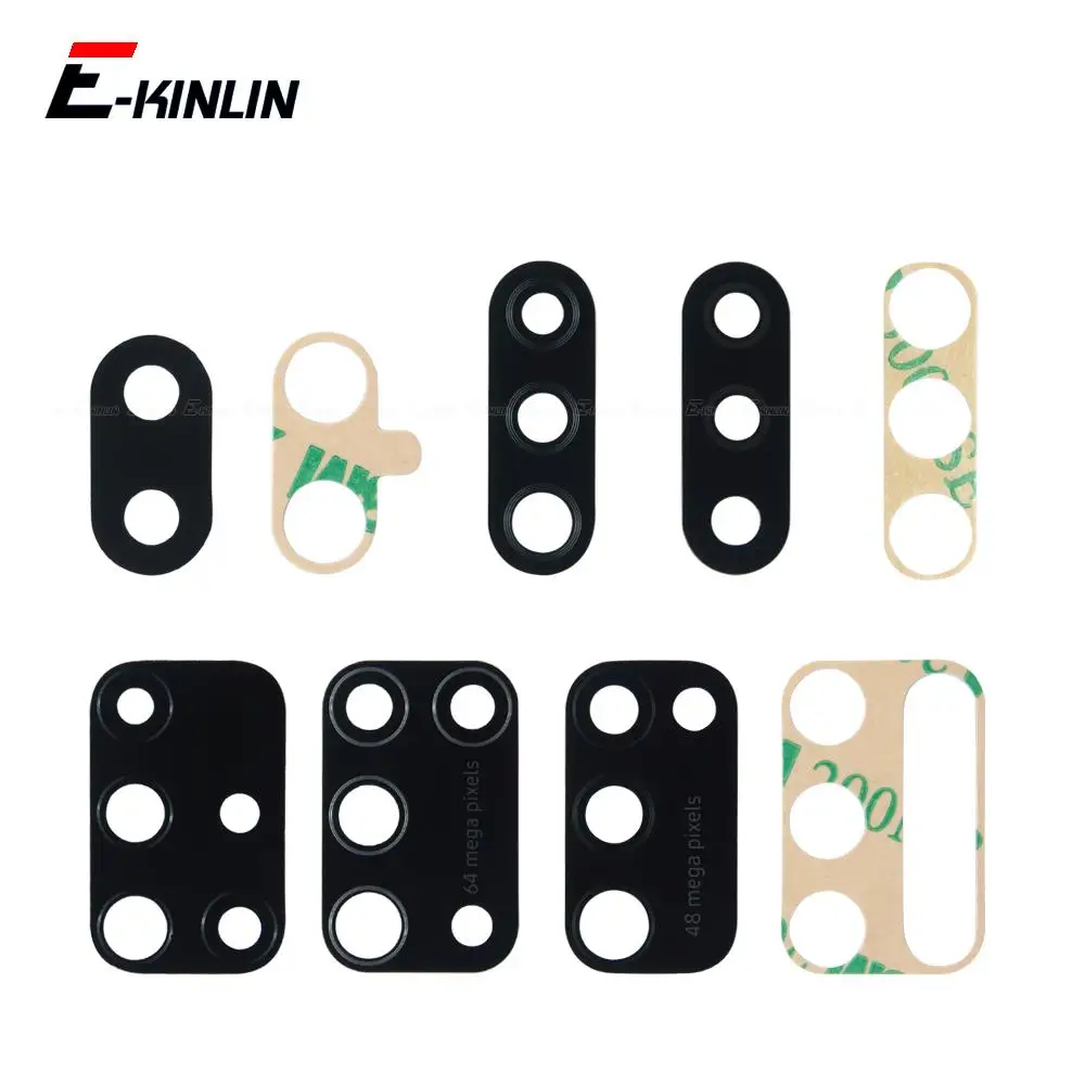 2pcs\lot Back Rear Camera Glass Lens With Adhesive Sticker For Samsung Galaxy M01 Core M11 M21 2020 M31 M51 Replacement Parts