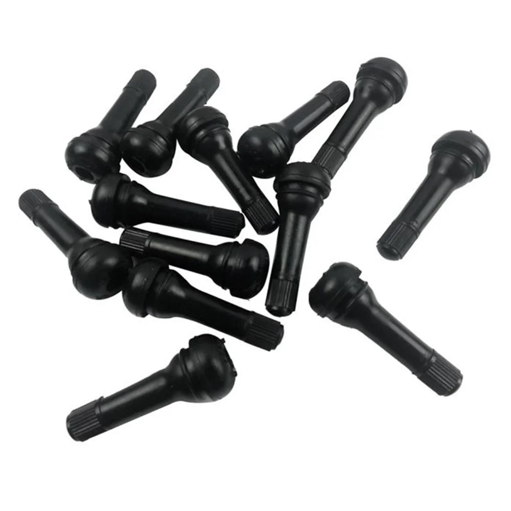 

Automobile Vacuum Tire Valve Car Tubeless Valve TR414 Valve with Valve Core Black Rubber Snap Type Valve Stem Dust Cover