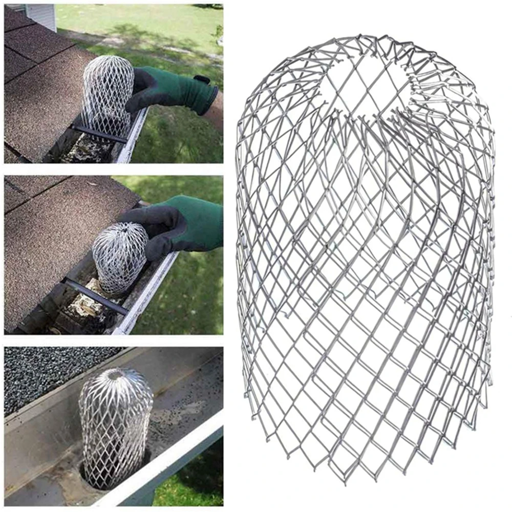 

Expand Blockage Leaf Drains Debris Roof Gutter Drain Net Cover Guard Filters Strainer