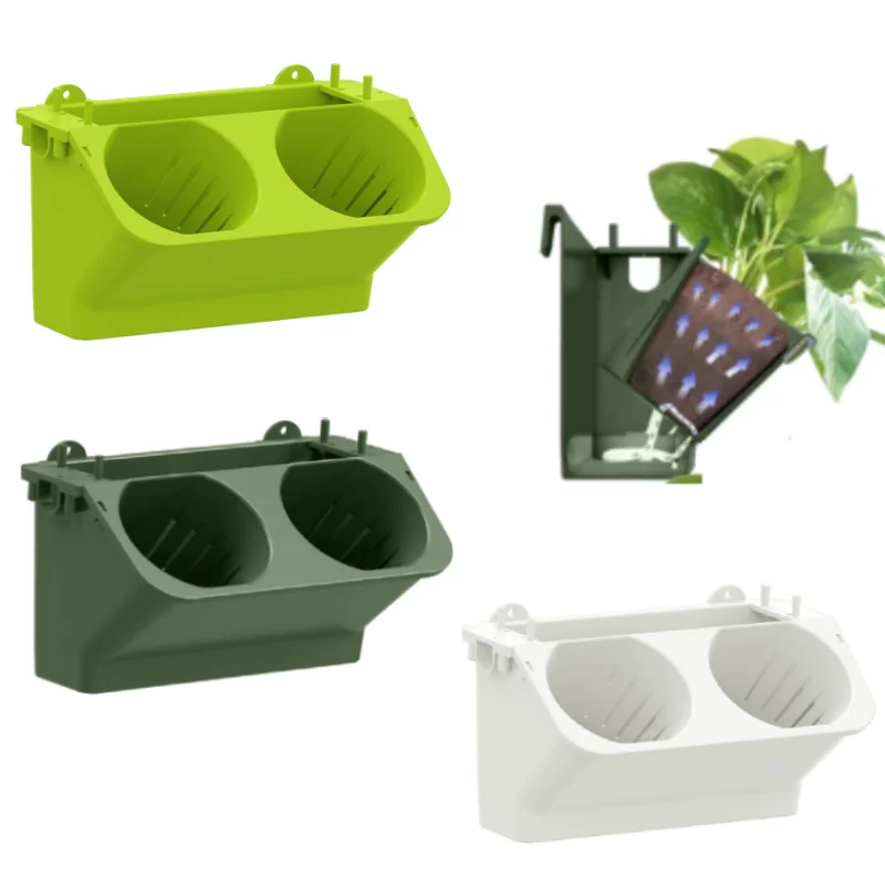 

Stackable Wall Planter Garden Plastic Pots Self Watering Flower Bags Wall Hanging Vertical Succulents Plant Bonsai Garden Tools