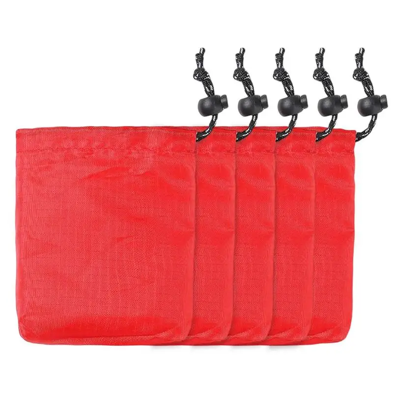 

Многоразовая сумка для продуктов, 5 шт., Сумка Для Хранения Туалетных принадлежностей на шнурке, маленькая сумка для кемпинга, портативный о...