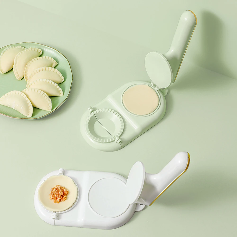 

2 In 1 Dumpling Maker Machine Multi-Function Portable Diy Manual Press Dumpling Skin Moulds Kitchen Accessories
