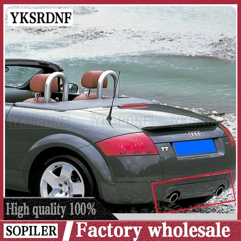 Для Audi TT 8N Sport Coupe Convertible 2 двери задний бампер диффузор спойлер защита заднего углеродного волокна 2004 2005 2006
