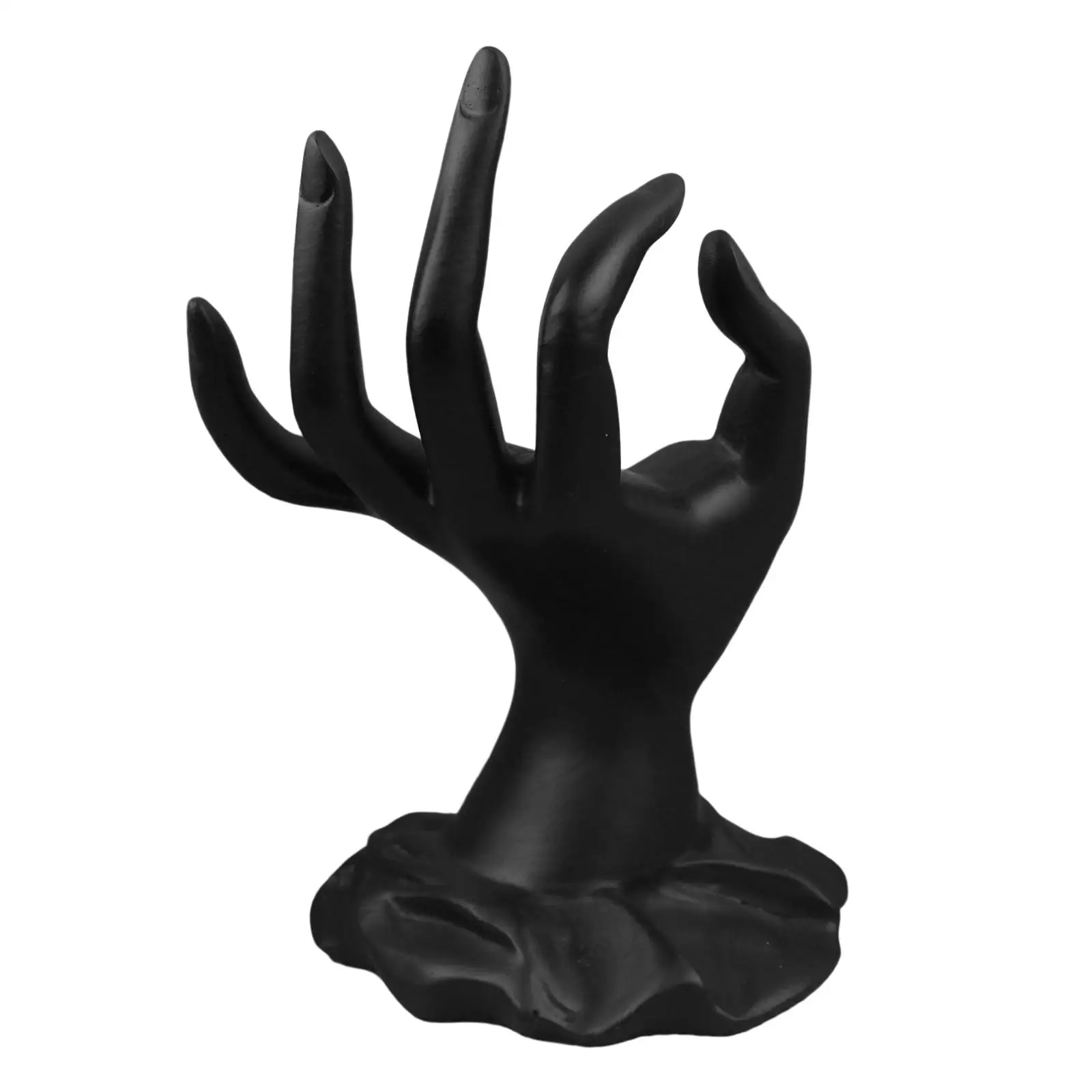 

Creative Jewelry Display Holder, Resin Black Hand Stand for Store Beauty Salons Rings Women Girls Bangle
