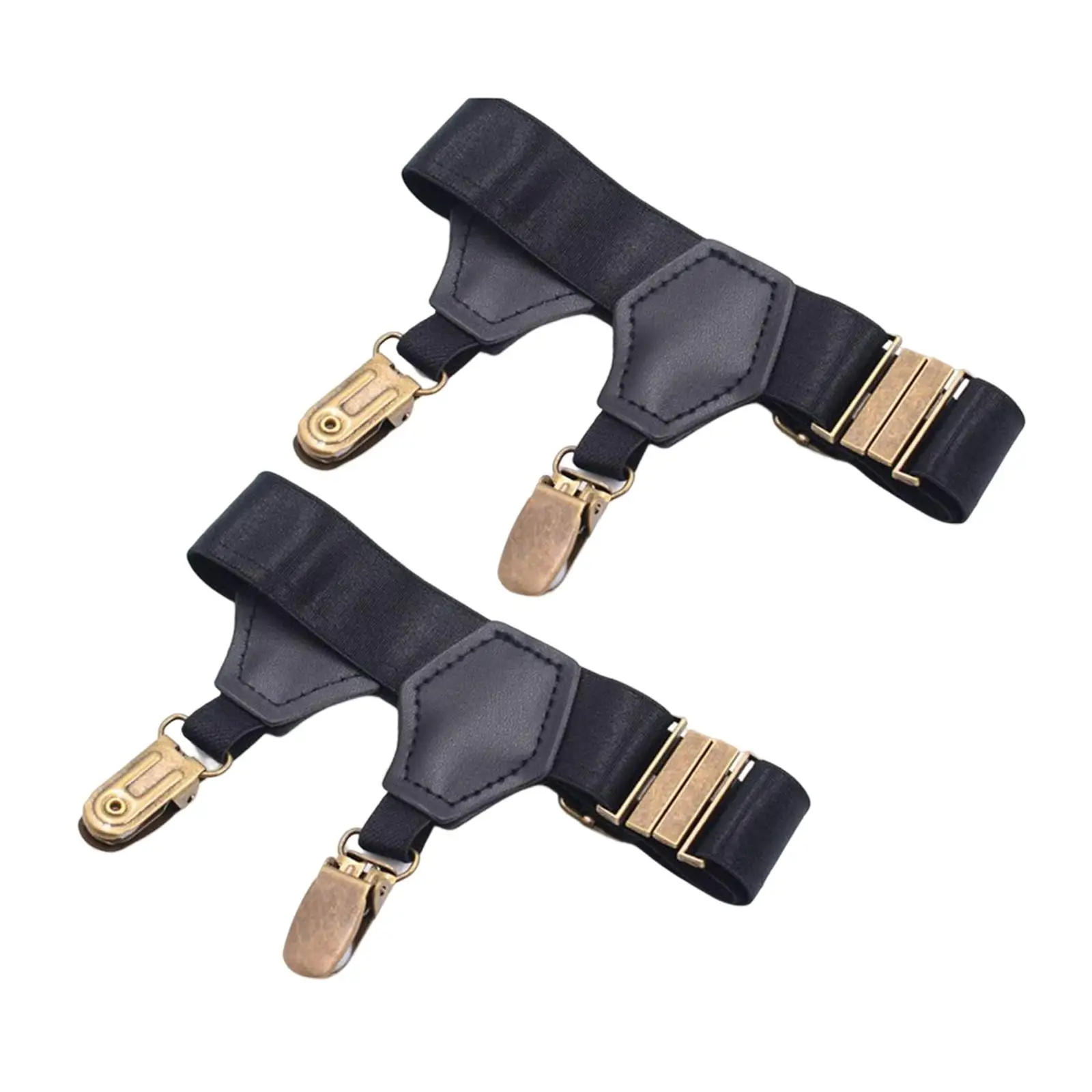 

1Pair Stocking Suspender Accessories Adjustable Stays Holders Non Slip Elastic Duck Mouth Clip Garter Suspenders Men Women