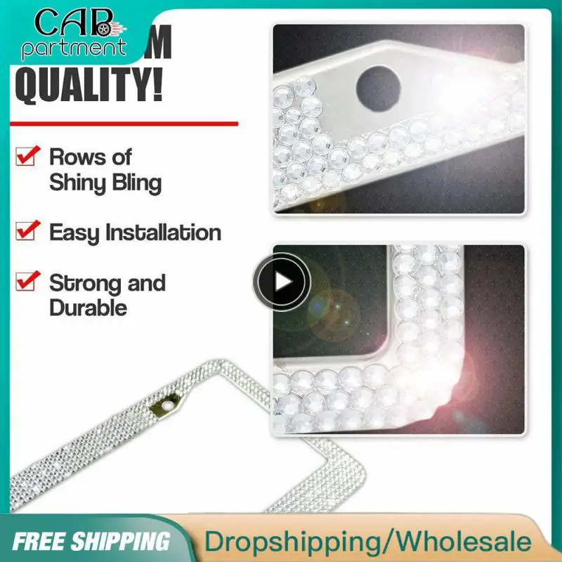 

1 ~ 10 шт., рамки для номерного знака со стразами