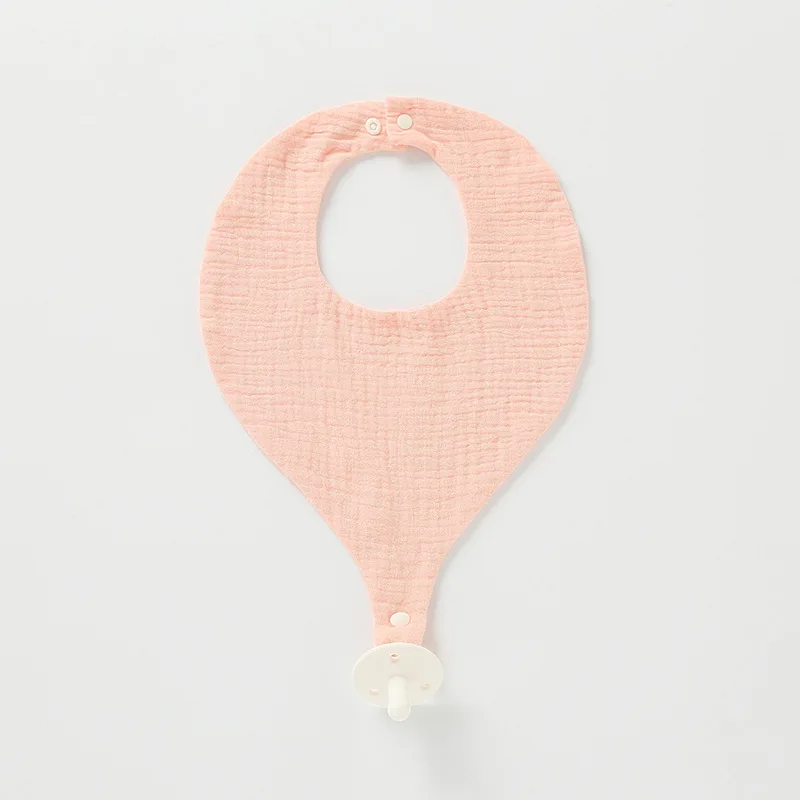 2PC New Design Cotton Gauze Baby Bibs Newborn Soft Saliva Towel Breathable Brup Cloth Bebe Bavoirs Adjustable Bib With Pacifier - купить по