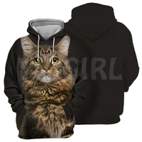 cats maine coon 3d printed hoodies unisex pullovers funny dog hoodie casual street tracksuit