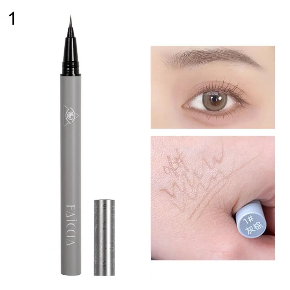 

Durable Eyebrow Pen Long Lasting Delicate Lying Silkworm Eyeliner Pencil Non-irritating Brow Pencil for Party