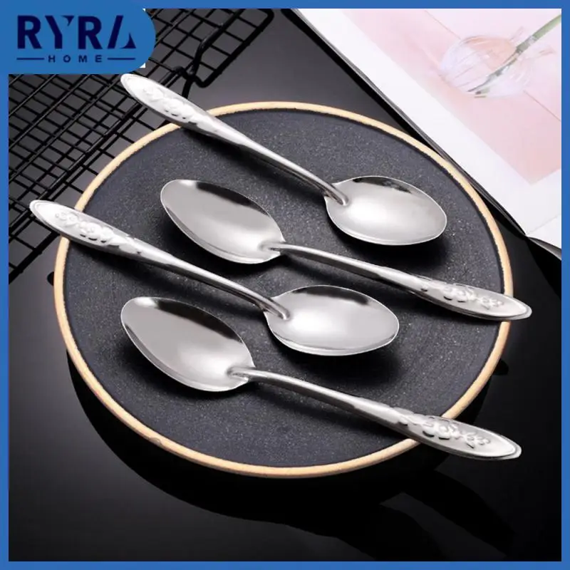 

1PCS Coffee Spoon Shovel Spoons TeaSpoons Creative Spoon For Ice Cream Stainless Steel Dessert Scoop Tableware Cutlery Set