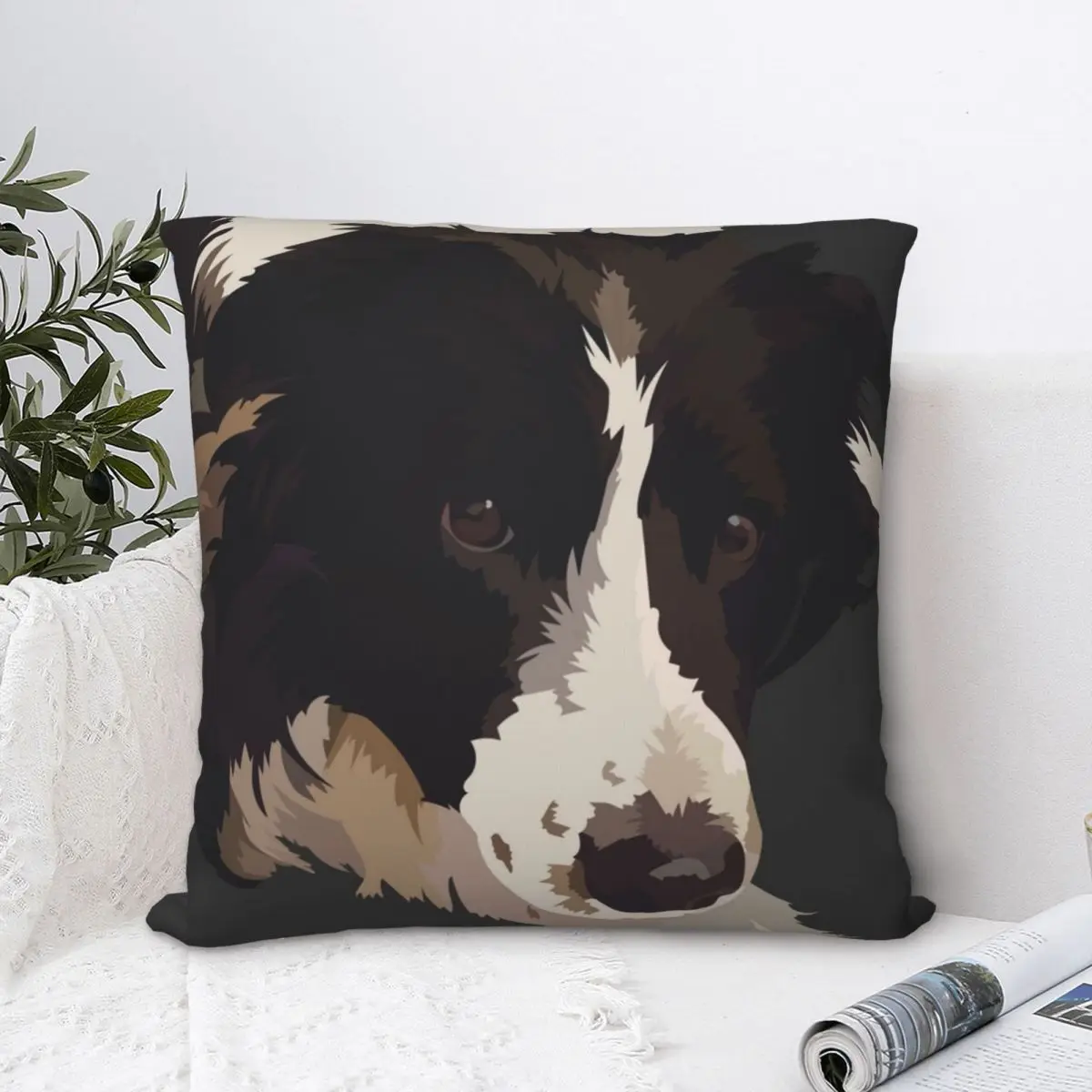 Наволочка Border Collie подушка ожидания чехол для собаки животного щенка украшение
