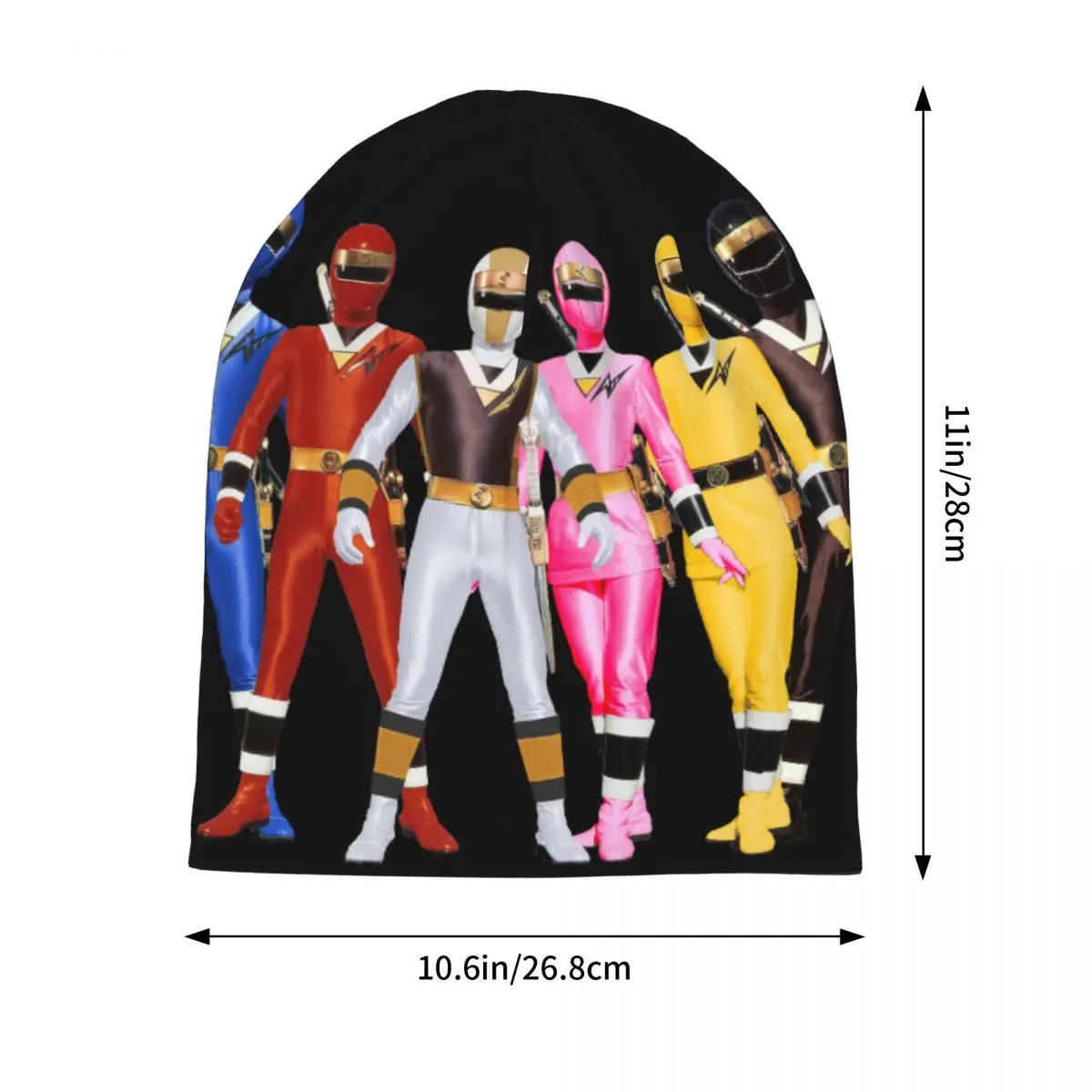 Теплая вязаная шапка Mighty Morphin Power Ranger модная шапка-капот осенне-зимняя уличная