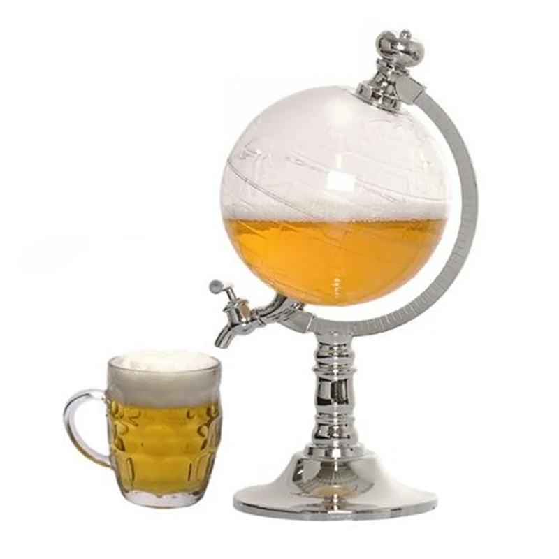 

1.5L Wine Whiskey Decanter Alcohol Dispenser Globe Shape Beer Liquor Dispensing Strainers Beverages Distributor Pourer Bar Tools