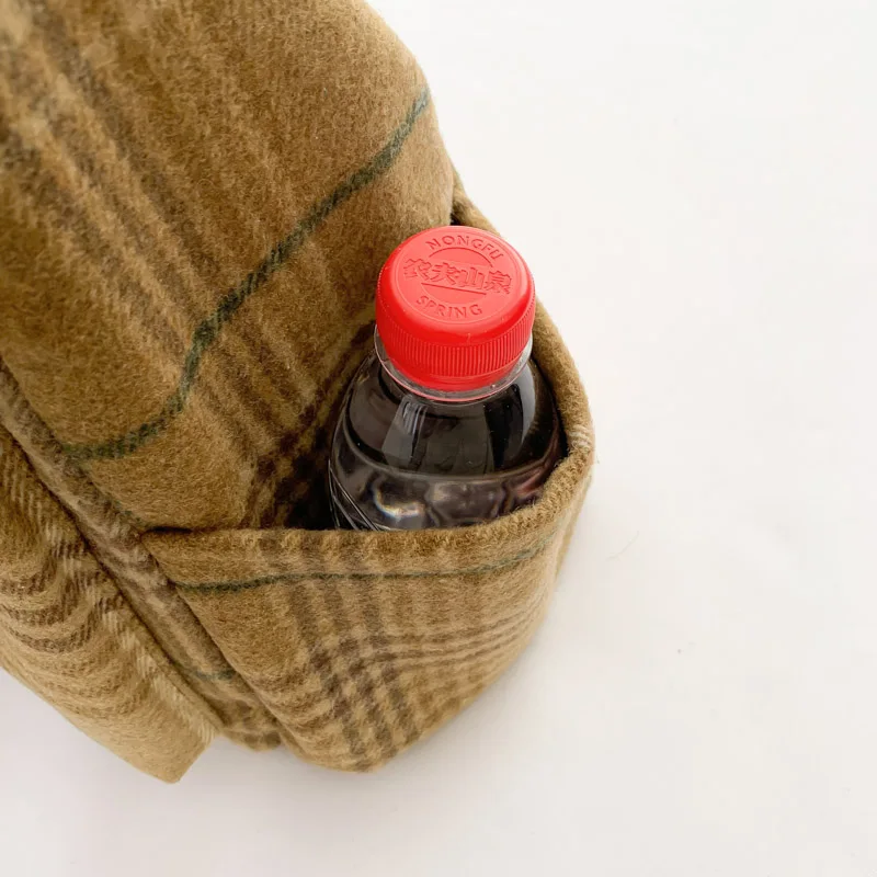 Женская клетчатая сумка-тоут в стиле ретро с цветными блоками