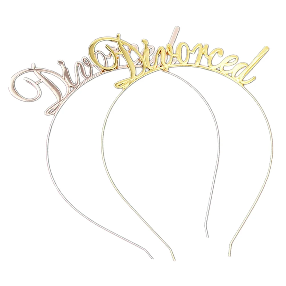 

Divorced Party Headband Hair Band Supplies Women Headdress Headwear Novelty Accessoriesprops Headpiecedivorce Costume Tiara