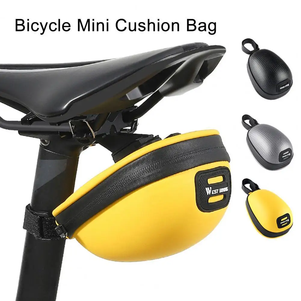

Portable Great Bicycle Seat Pack Bag Saddle Pouch 3 Colors Storage Pouch Solid Construction for Hiking