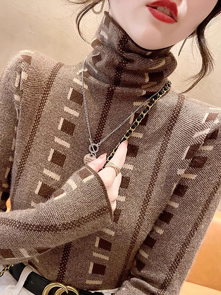 

BOBOKATEER Winter Sweaters Women Clothing Turtleneck Pull Hiver Femme Kobieta Swetry Slim Frau Pullover Fashion Sweter Damskie