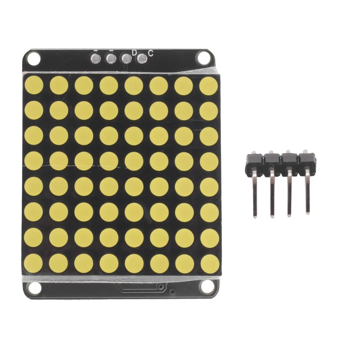 Фото Модуль светодиодной матрицы 8x8 с интерфейсом HT16K33, прямые поставки с завода, поддержка расширения и подключения, электронный LED-экран №4