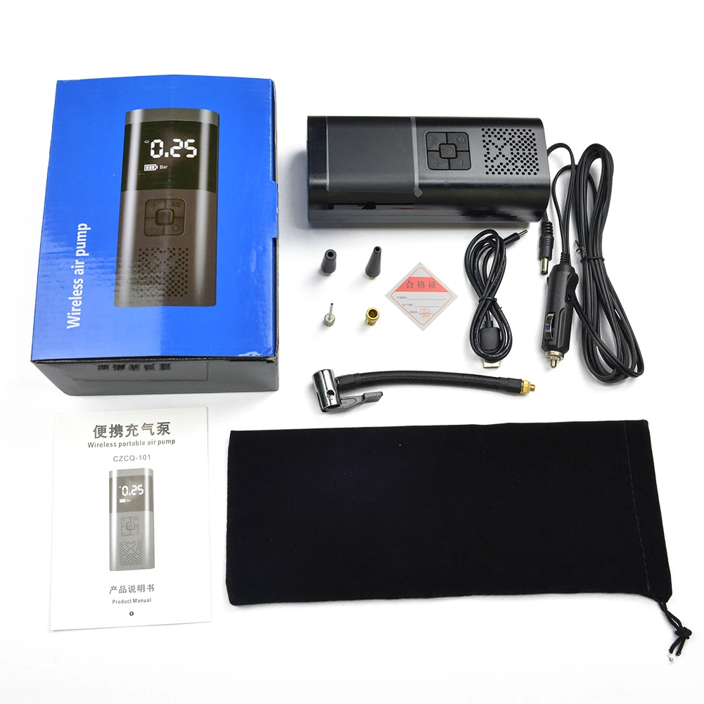 Портативный автомобильный воздушный компрессор электрический насос для быстрой
