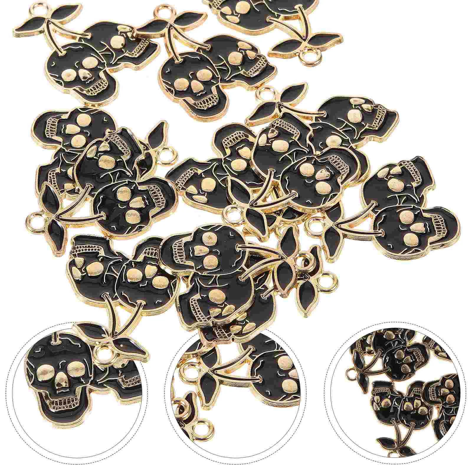 

10 Pcs Vintage Keychain Accessories Charms Zinc Alloy Jewelry Making Pendants Craft Skulls DIY Findings Decor Hanging