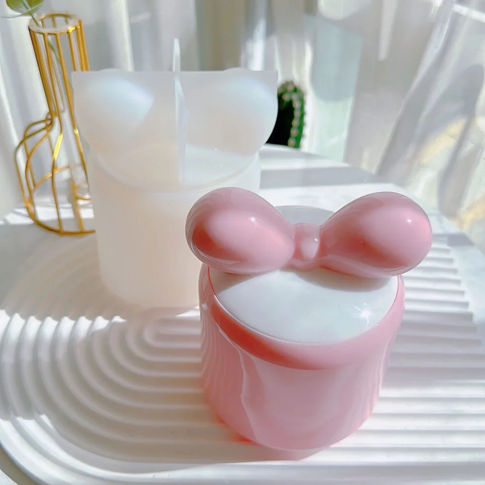 Милый Бант коробки для хранения с крышками силиконовые формы сделай сам