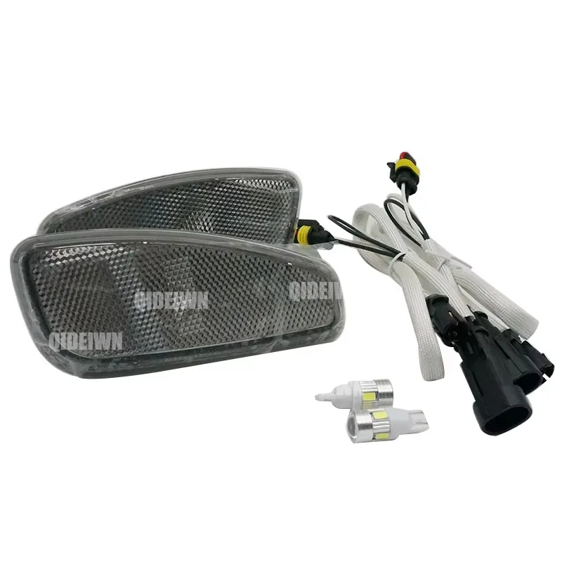 

2x для Jeep Renegade BU 2014 2015 2016 2017, повторитель отражения, предупреждение, передний светодиодный боковой габаритный фонарь на крыло, светодиодный указатель поворота