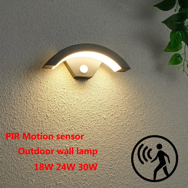 

Light Wall Modern Outdoor Front Light Lighting Garden Modern Indoor Porch Sensor Door Wall Led Wall Waterproof Lamp