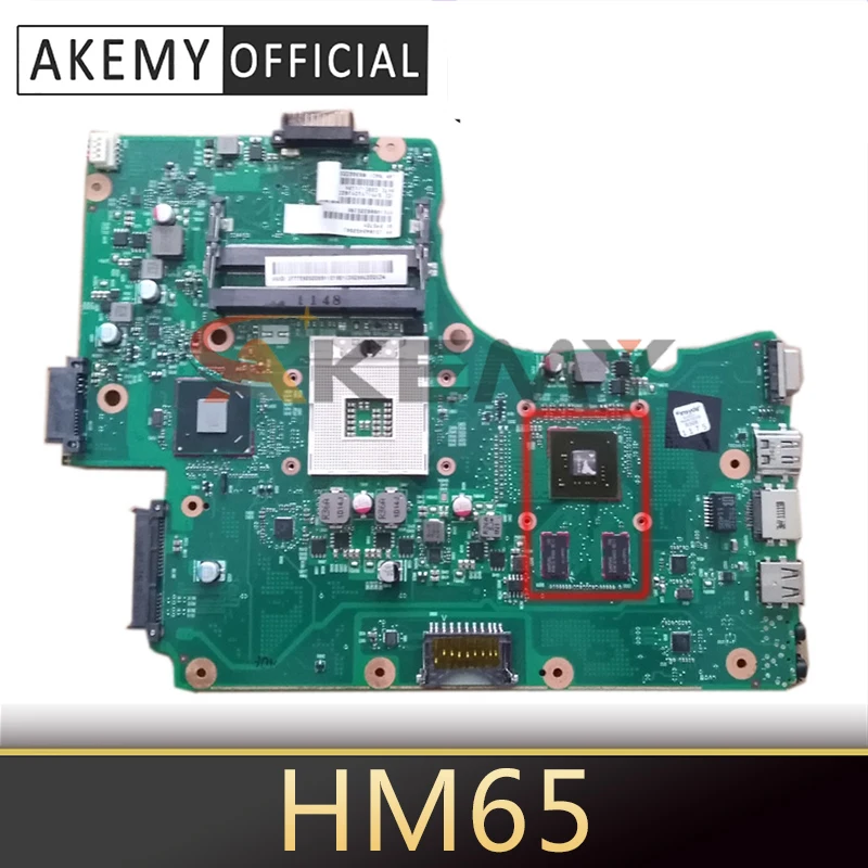 

Akemy V000225190 V000225180 6050A2452501-MB-A01 For toshiba satellite C665 C650 Laptop motherboard HM65 DDR3