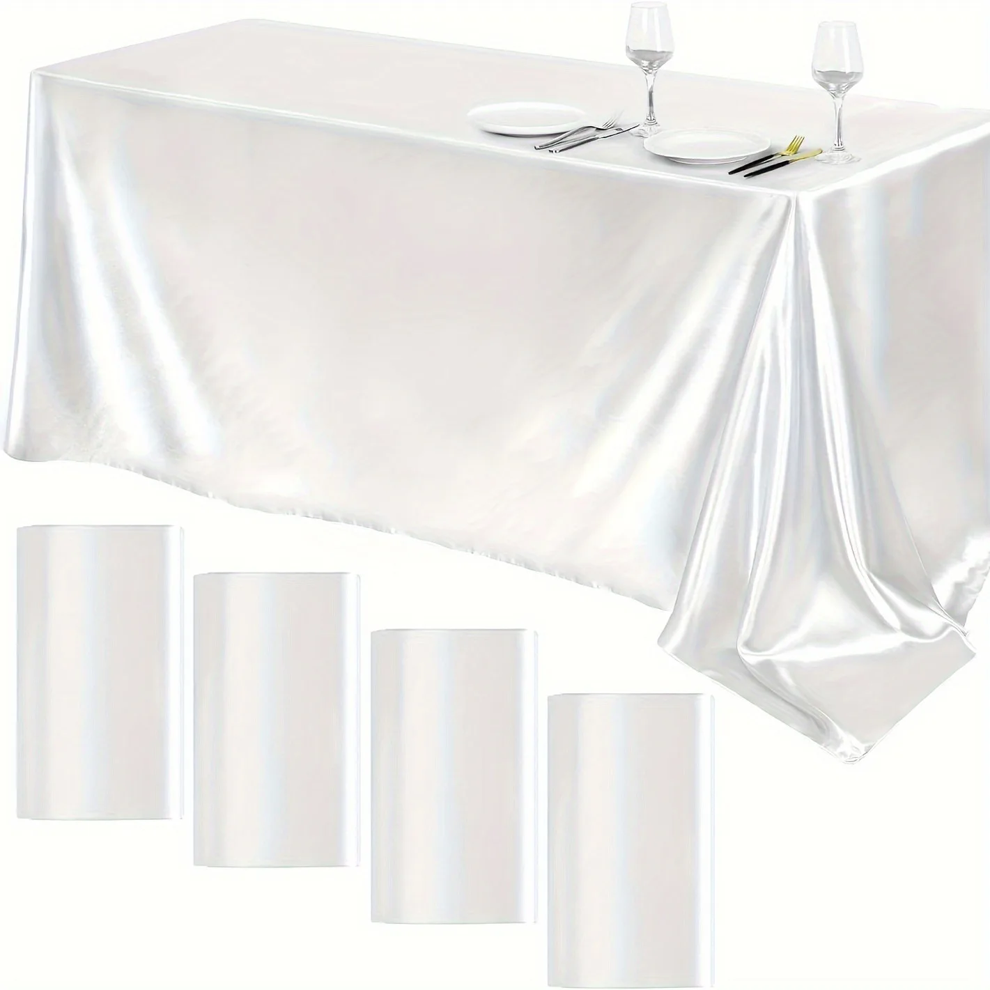 

Белая скатерть из полиэстера